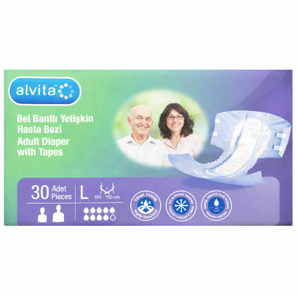 Alvita Hasta Bezi Large 30'lu